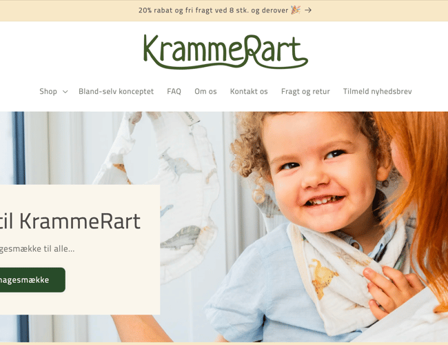 KrammeRart - blandselv hagesmække til børn