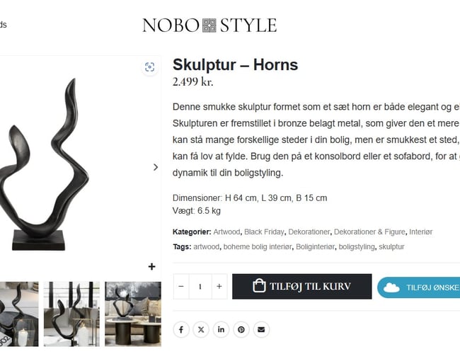 Hurtig selvkørende webshop med omsætning fra dag 1