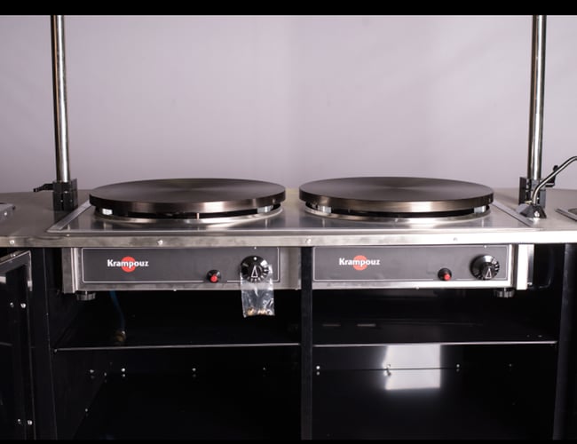 Topmoderne salgsvogn / Pandekagebod NEDSAT