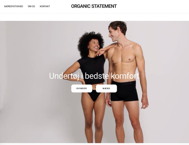 Veludviklet webshop til salg
