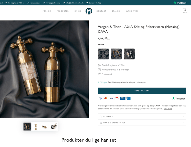 Kørende dropshipping webshop med salg