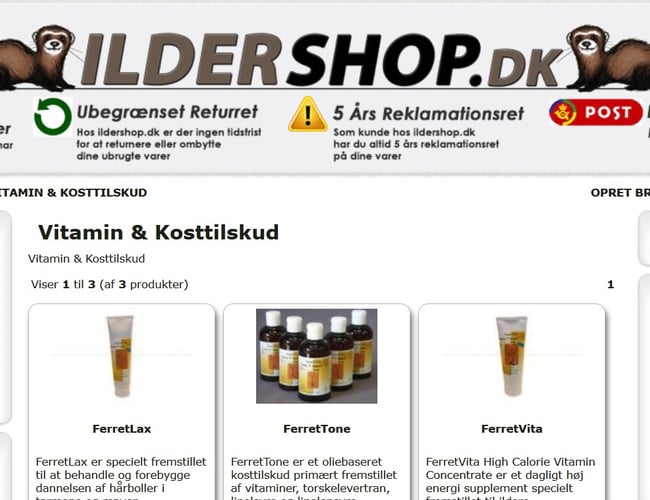 ildershop.dk - Webshop med internationalt leverandørregister og eget brand