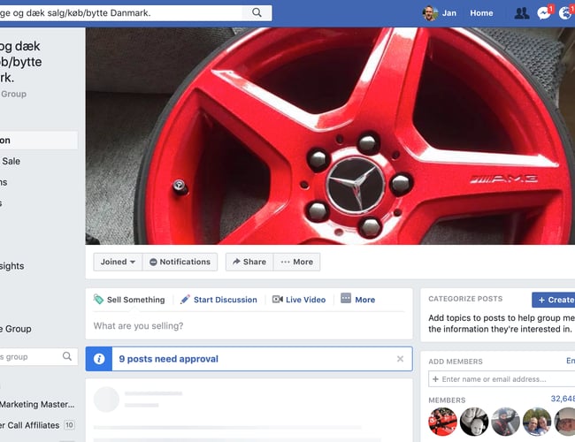 Dæk Og Fælge Facebook Gruppe Med 32.636 Medlemmer