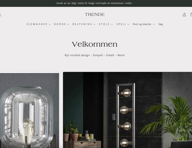 Møbel webshop - Fantastisk flot møbel webshop sælges. nordisk design 