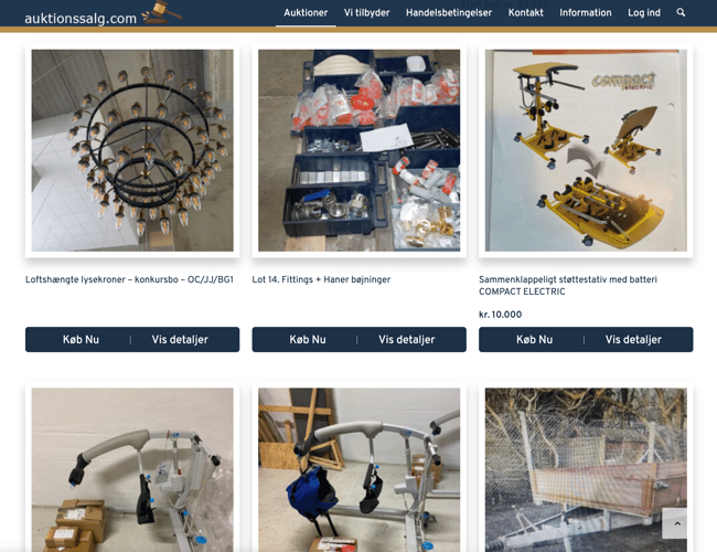 Portal med salg af konkursboer - Søger partner