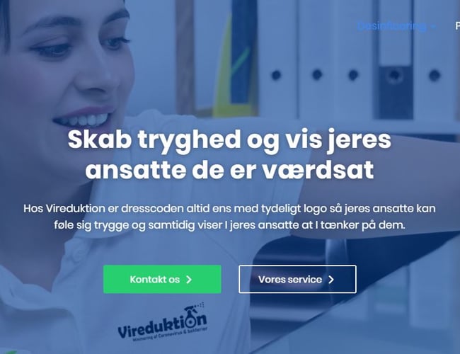 DESINFICERINGSSERVICE koncept klar til både B2B og B2C - www.vireduktion.dk