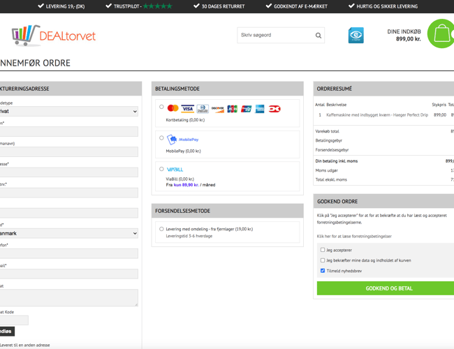 Salg af kendt webshop - Omsætning: 830.000 DKK - Trustpilot score på 4,5 ved 504 anmeldelser.
