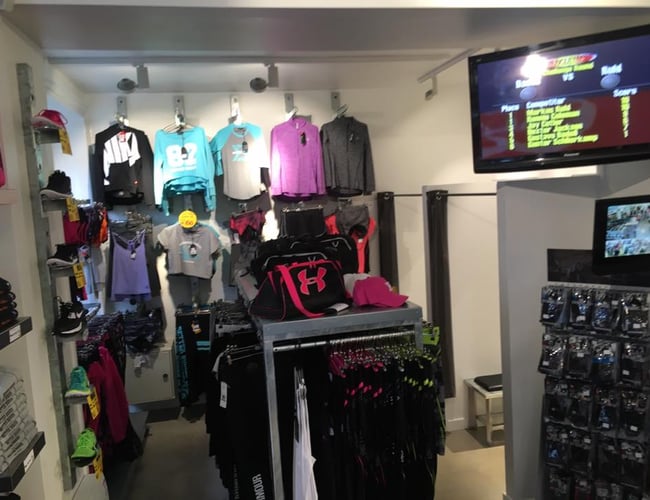 Butik med kosttilskud og fitnessudstyr