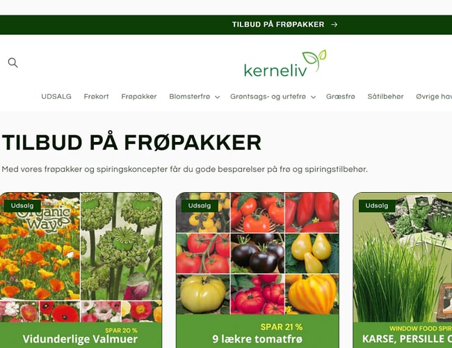 Webshop fra 2011 med stort kundekartotek