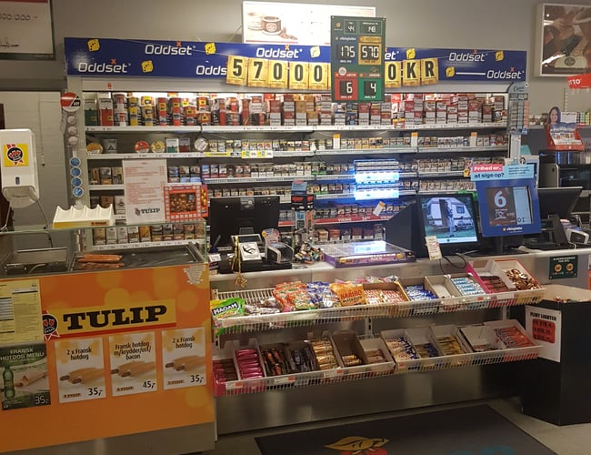 Kiosk på fyn med stor omsætning i 2017 på 14 millioner