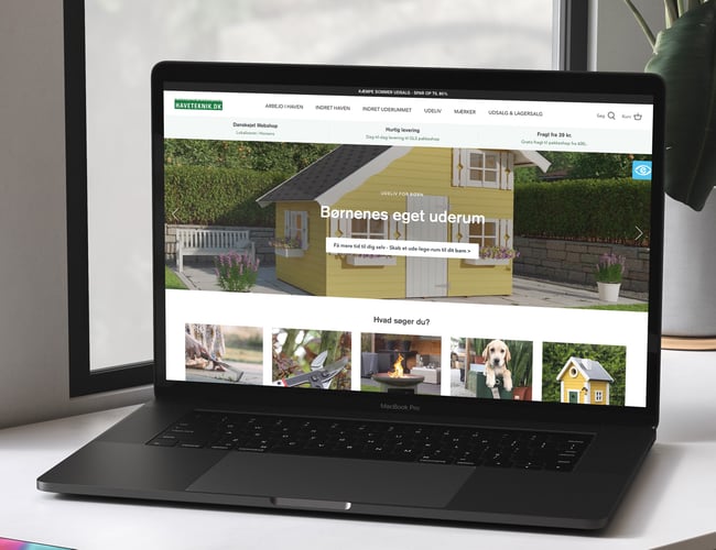 Webshop indenfor have - E-mærket og 4,9 på trustpilot med 550 anmeldelser