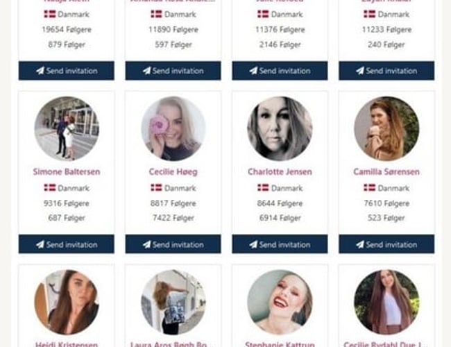 Dansk Influencer marketing platform