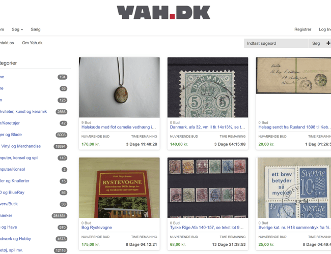 Velbesøgt og populær annonceside til salg