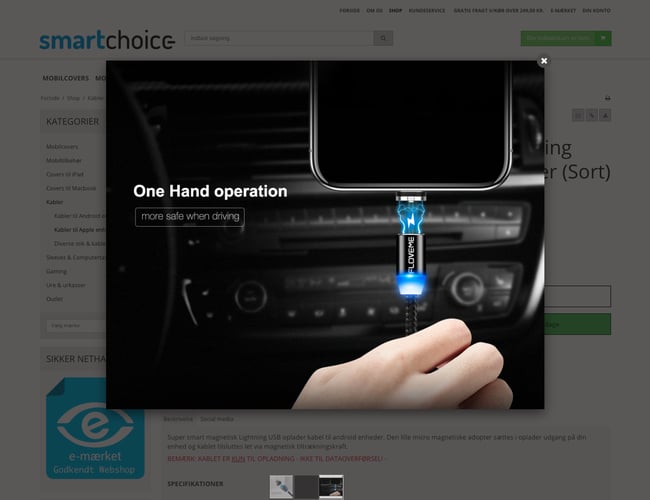 1 webshop 2 salgskanaler - Smartchoice.dk og Smarttasker.dk med salg af mobiltilbehør og tasker