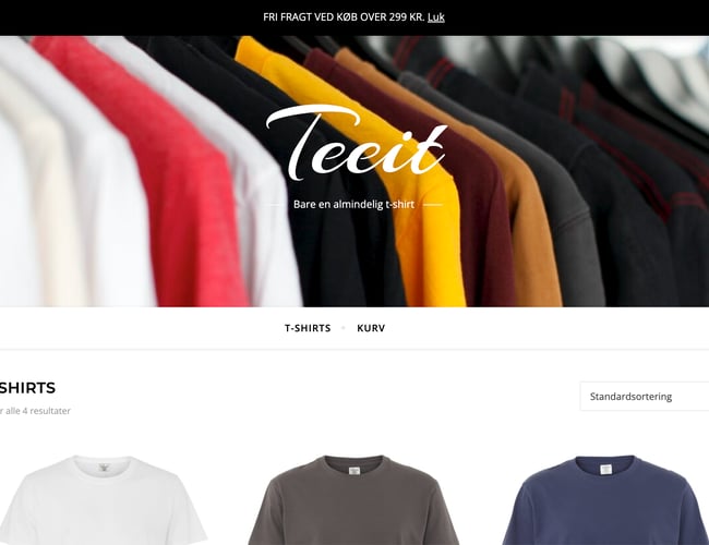 T-SHIRTS LIGE TIL DØREN