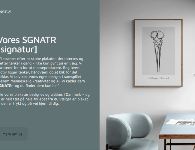 Plakatshop med Egne Motiver - fuldt automatiseret