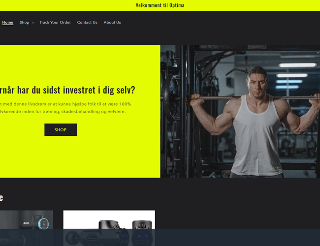 FLOT Webshop der sælger trænings samt velvære - udstyr.