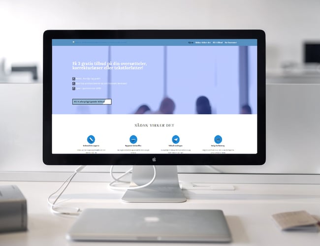 Tilbudsportal sælges - Få 3 tilbud på oversættelse/tekstforfatter/korrektur