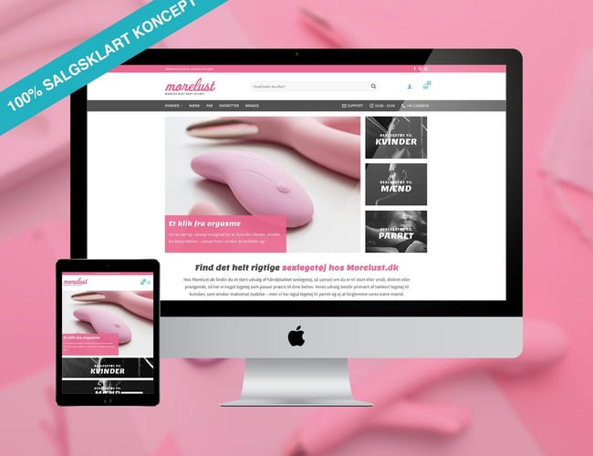 morelust.dk - Webshop med salg af sexlegetøj til kvinder, mænd og par 