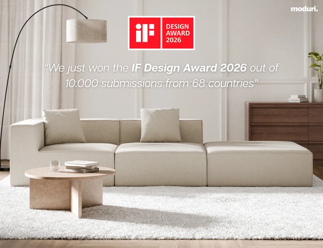Award Winning Sofa Brand m. 2,1 mio. kr i omsætning på 1 år - Overskud før skat DKK 400.000 - www.ModuriHome.com