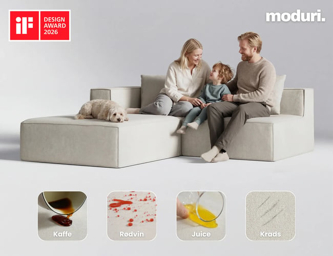 Award Winning Sofa Brand m. 2,1 mio. kr i omsætning på 1 år - Overskud før skat DKK 400.000 - www.ModuriHome.com