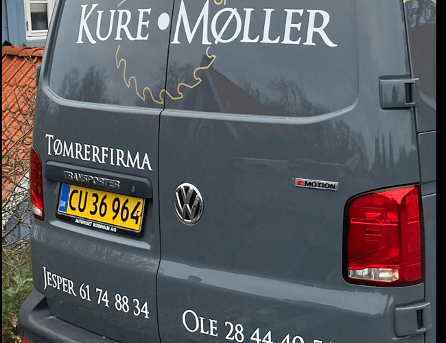 Etableret tømrerfirma på Bornholm med ejendom og lager