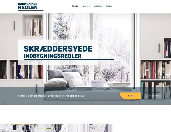 Indbygningsreolen.dk sælges -  Salg af radiatorskjulere og indbygningsreoler udefra kundens ønske