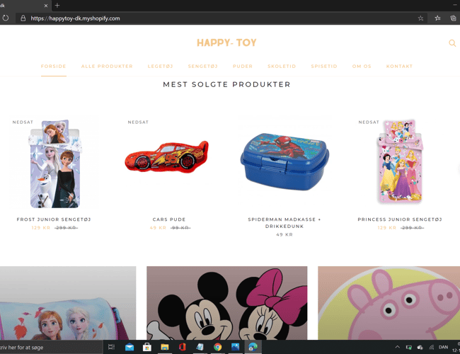 Køreklar børneshop med kvalitets Børnetøj, -sko og Legetøj, på Dropshipping aftale