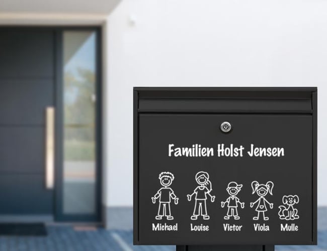 Postkassestickers - 3 webshops