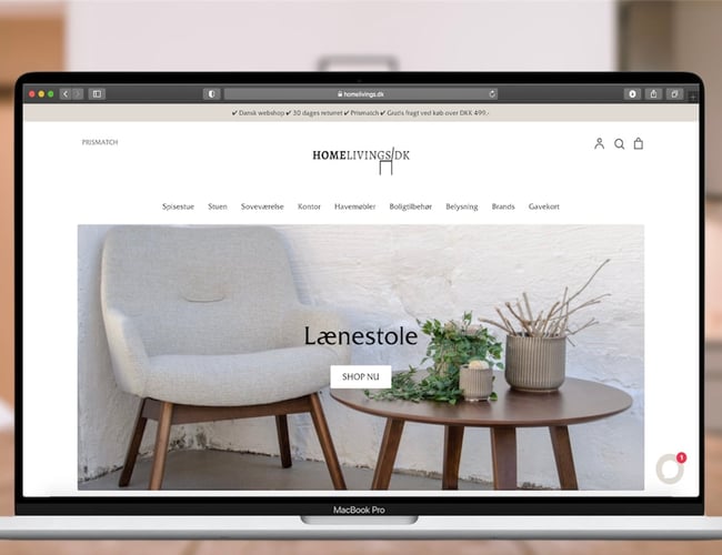 Spændende webshop med salg af møbler og boliginteriør - Med gode forhandlingsaftaler