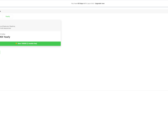 CRM system til cold outreach med indbygget email klient.