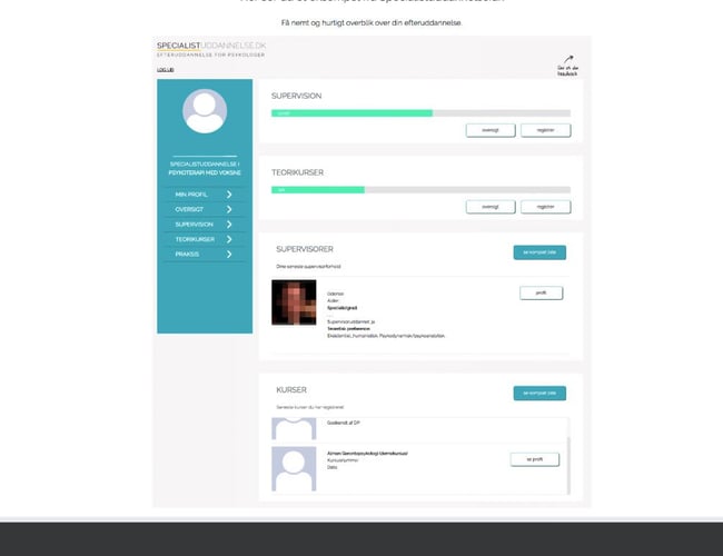 Unik webplatform med udviklingspotentiale udviklet til psykologer - 263 tilmeldt på platformen