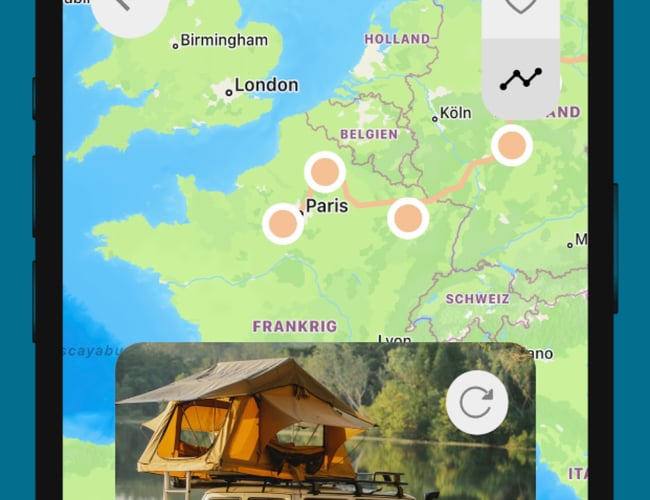 CamperPlanner iOS app - Klar til release på Google Play Store