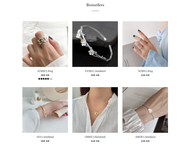 Dressupcph.dk - Dropshipping webshop med salg af smykker til kvinder 