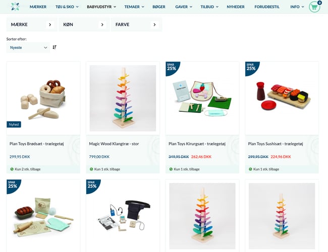 Babycircle.dk - NY PRIS - Webshop til baby og småbørn med bæredygtigt fokus - 2021 omsætning: 1.118.000 kr.