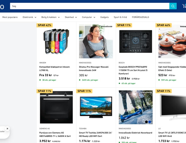 Cillo.dk - Dropshipping webshop med omsætning og stort udvalg af produkter - min. 40% i DB.