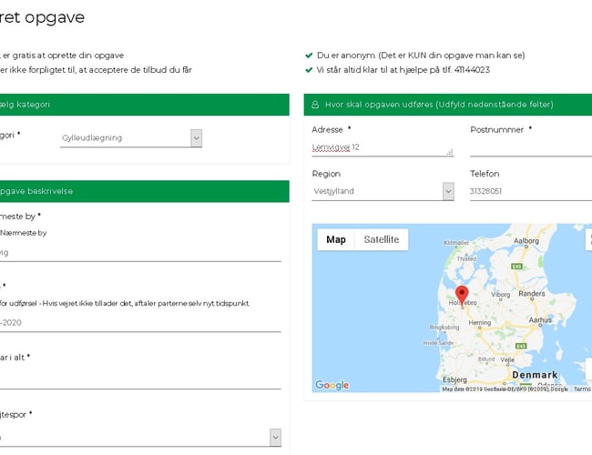 Agroo.dk - Færdigudviklet webplatform til licitationssalg af ydelser/produkter