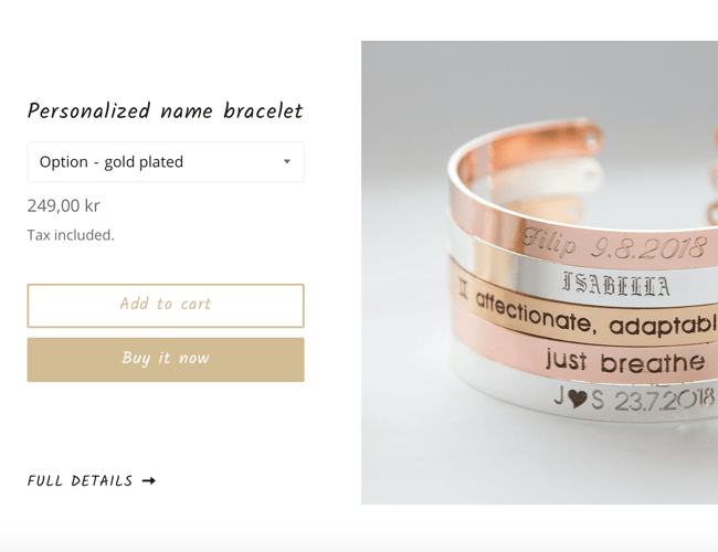 Køreklar dropshipping webshop med populære niche smykker