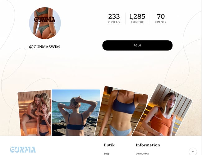 Etableret swimwear-webshop med stærkt brandunivers sælges