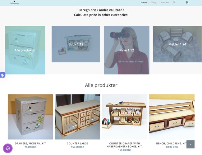 puffindesign.dk - Dukkehusmøbelfabrik med dukkehusmøbler til samlere 