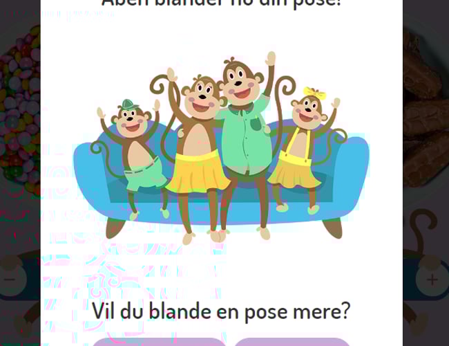 Salg af slikaben.dk - Omsætning: 133.000 kr. 