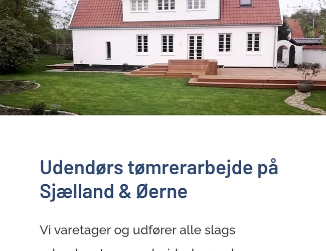 www.deps.dk tømrer og anlægs entreprenør 