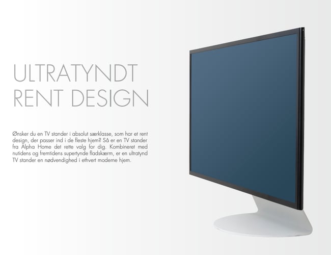 Handelsvirksomhed med innovative tv-standere og salg via 6 forhandlere