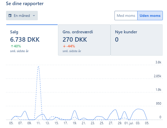 3 år gammel webshop med stigende omsætning