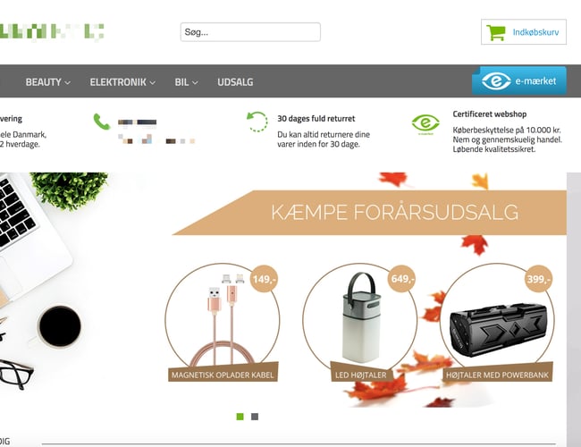 Webshop - Salg af innovative produkter