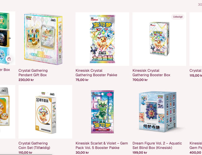 Pokémon & TCG Webshop