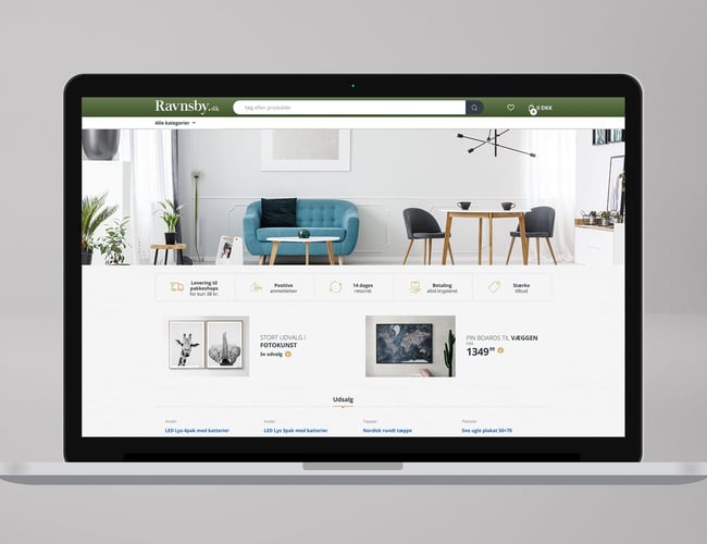 Ravnsby.dk - Dropshipping webshop med møbler og boligtilbehør