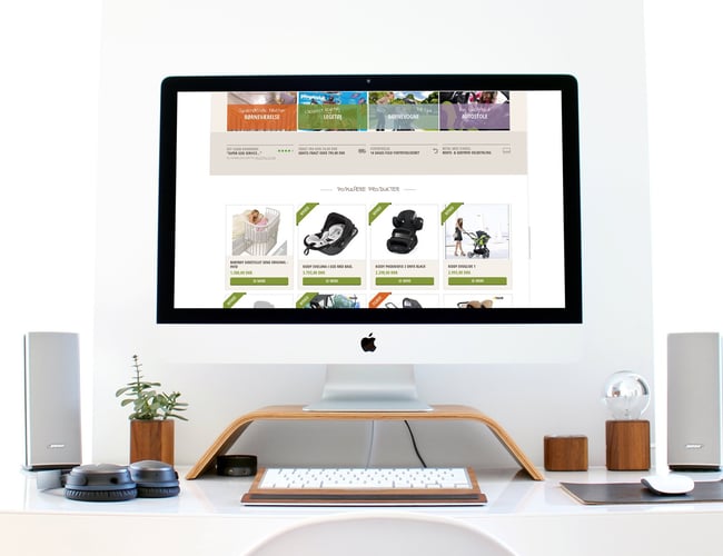 Webshop med babyudstyr - Omsætning: 570.000 DKK