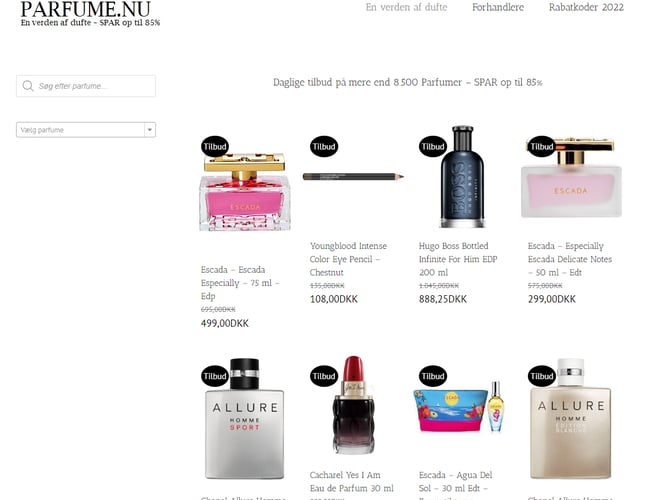 Affiliate webshop sælges - Salg af kosmetik produkter