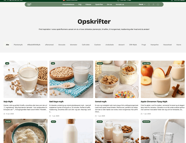 Unikt brand -- Nordic Mylk -- i attraktivt og voksende marked inden for plantebaseret livsstil sælges